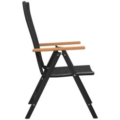 VidaXL Tuinstoelen Stapelbaar 2 St Poly Rattan Zwart 8 VidaXL Tuinstoelen Stapelbaar 2 St Poly Rattan Zwart -Buitenmeubelen Verkoop 1000006231 0103