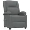 VidaXL Fauteuil Elektrisch Verstelbaar Stof Donkergrijs 71x90.5x96 Cm -Buitenmeubelen Verkoop 1000041924