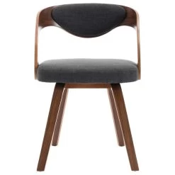 VidaXL Eetkamerstoelen 2 St Gebogen Hout En Stof Donkergrijs 8 VidaXL Eetkamerstoelen 2 St Gebogen Hout En Stof Donkergrijs -Buitenmeubelen Verkoop 1000053678 0102