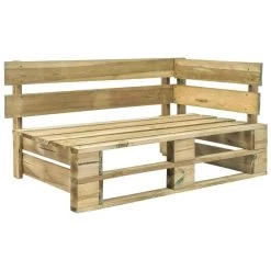 VidaXL Tuinhoekbank Pallet Groen Geïmpregneerd Grenenhout 7 VidaXL Tuinhoekbank Pallet Groen Geïmpregneerd Grenenhout -Buitenmeubelen Verkoop 1000056401 0101