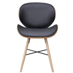 VidaXL Eetkamerstoelen 2 St Gebogen Hout En Kunstleer -Buitenmeubelen Verkoop 1000057826 0102