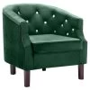 VidaXL Fauteuil Fluweel Groen -Buitenmeubelen Verkoop 1000059109