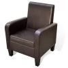 VidaXL Fauteuil Kunstleer Bruin -Buitenmeubelen Verkoop 1000059153