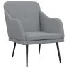 VidaXL Fauteuil 63x76x80 Cm Stof Lichtgrijs -Buitenmeubelen Verkoop 1000095953