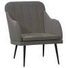 VidaXL Fauteuil 63x76x80 Cm Fluweel Donkergrijs -Buitenmeubelen Verkoop 1000095966