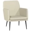 VidaXL Fauteuil 61x78x80 Cm Kunstleer Crèmekleurig -Buitenmeubelen Verkoop 1000095970