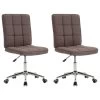 VidaXL Eetkamerstoelen Draaibaar 2 St Stof Taupe -Buitenmeubelen Verkoop 1153346638