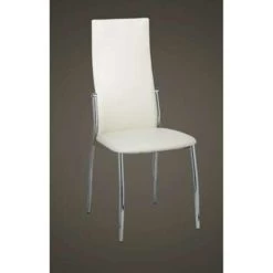 VidaXL Eetkamerstoelen 2 St Kunstleer Wit -Buitenmeubelen Verkoop 1213230548 0102