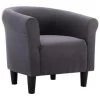 VidaXL Fauteuil Stof Zwart -Buitenmeubelen Verkoop 1344162101
