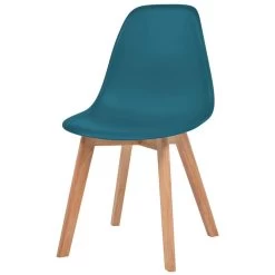 VidaXL Eetkamerstoelen 2 St Kunststof Turquoise -Buitenmeubelen Verkoop 1419595719 0102