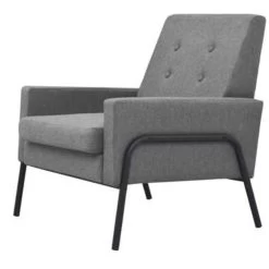 VidaXL Fauteuil Staal En Stof Lichtgrijs 8 VidaXL Fauteuil Staal En Stof Lichtgrijs -Buitenmeubelen Verkoop 1441714918 0102