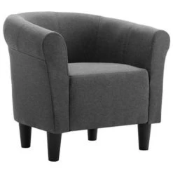 VidaXL Fauteuil Stof Donkergrijs -Buitenmeubelen Verkoop 1704869404 0101