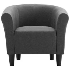VidaXL Fauteuil Stof Donkergrijs -Buitenmeubelen Verkoop 1704869404 0103