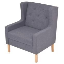 VidaXL Fauteuil Stof Grijs -Buitenmeubelen Verkoop 1727154074 0102