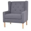 VidaXL Fauteuil Stof Grijs -Buitenmeubelen Verkoop 1727154074