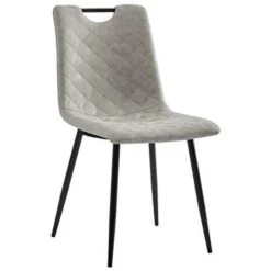 VidaXL Eetkamerstoelen 2 St Kunstleer Lichtgrijs -Buitenmeubelen Verkoop 1771733532 0101