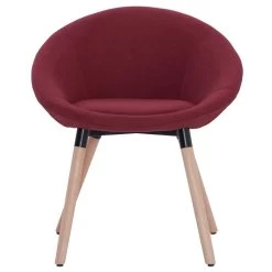 VidaXL Eetkamerstoelen 2 St Stof Wijnrood -Buitenmeubelen Verkoop 1936857139 0103