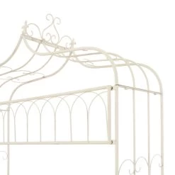 VidaXL Tuinbank 122 Cm Ijzer Antiekwit -Buitenmeubelen Verkoop 212614a1a3bb4314a76d78995a901fd8