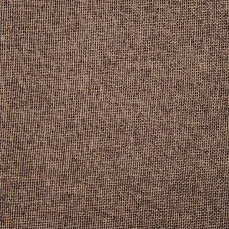 VidaXL Eetkamerstoelen Draaibaar 2 St Stof Bruin 5 VidaXL Eetkamerstoelen Draaibaar 2 St Stof Bruin - Afbeelding 3