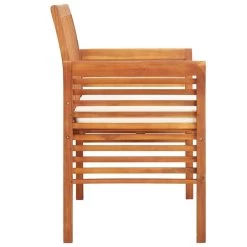 VidaXL Massief Acaciahouten Tuinbank Met Kussen 2-Zits Tuinset Buitenbank Bank -Buitenmeubelen Verkoop 3270ff527bd34e81a8aa7a9377337ced