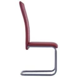 VidaXL Eetkamerstoelen 2 St Kunstleer Rood -Buitenmeubelen Verkoop 33308697b1b649338cd58be4649732a3