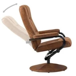 VidaXL Televisiefauteuil Met Voetenbankje Kunstsuède Bruin 8 VidaXL Televisiefauteuil Met Voetenbankje Kunstsuède Bruin -Buitenmeubelen Verkoop 537c1a727aa1484ca23b5a3580370016