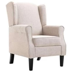 VidaXL Fauteuil Stof Beige -Buitenmeubelen Verkoop 54ded97311214a088b7c192d67d54dce