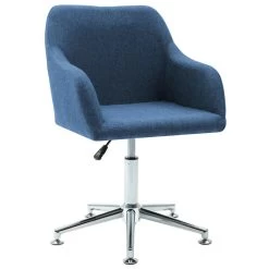 VidaXL Eetkamerstoelen 2 St Draaibaar Stof Blauw -Buitenmeubelen Verkoop 678b7e02358e4a2c9814aeaaf14a2b1c