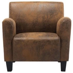 VidaXL Fauteuil Kunstsuède Bruin -Buitenmeubelen Verkoop 6e7e3cd7d2f54fbb9ca042271ac7b53d