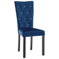VidaXL Eetkamerstoelen 2 St Fluweel Donkerblauw 8 VidaXL Eetkamerstoelen 2 St Fluweel Donkerblauw -Buitenmeubelen Verkoop 7351661e9ff5440dbe08de8db5f23e19