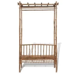VidaXL Tuinbank Met Pergola 130 Cm Bamboe -Buitenmeubelen Verkoop 7d34d94915f64a30a01871737d992042
