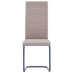VidaXL Eetkamerstoelen 2 St Kunstleer Cappuccino -Buitenmeubelen Verkoop 7d53e15b286b407496cd78405a62c85f