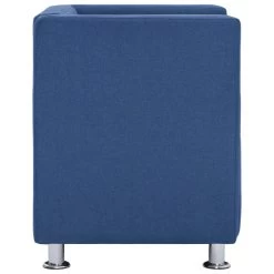 VidaXL Fauteuil Kubus Stof Blauw -Buitenmeubelen Verkoop 81e98d8886924c4c81d5f74f0ddf7118