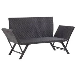 VidaXL Tuinbank Met Kussens 176 Cm Poly Rattan Zwart Overig -Buitenmeubelen Verkoop 83430126278b4e5cbb5ee30c50cfe5cf