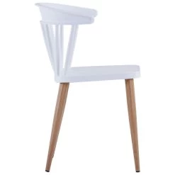 VidaXL Eetkamerstoelen 2 St Kunststof Wit -Buitenmeubelen Verkoop 83782ff9d898409d9f6b75a7c90d8934
