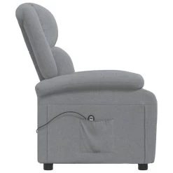 VidaXL Fauteuil Elektrisch Verstelbaar Stof Lichtgrijs 71x90.5x96 Cm -Buitenmeubelen Verkoop 84620681503e45f6a5045fd65d3f492b