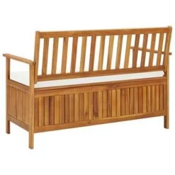 VidaXL Tuinopslagbank 120x63x84 Cm Massief Acaciahout -Buitenmeubelen Verkoop 86482c695b6e4dea8a947bf24ce4f8ab