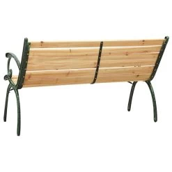 VidaXL Tuinbank 123 Cm Gietijzer En Massief Vurenhout -Buitenmeubelen Verkoop 9d0f18a0e578416a960786ed0ad8ec31