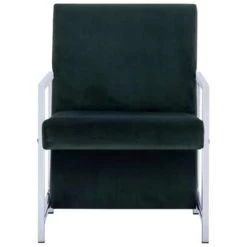 VidaXL Fauteuil Met Chromen Poten Fluweel Donkergroen 8 VidaXL Fauteuil Met Chromen Poten Fluweel Donkergroen -Buitenmeubelen Verkoop a663097a548f4f4aa6d8a07921c6a590