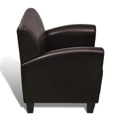 VidaXL Fauteuil Kunstleer Donkerbruin 9 VidaXL Fauteuil Kunstleer Donkerbruin -Buitenmeubelen Verkoop ac42913aa4bf4943b7652689ccfff72b