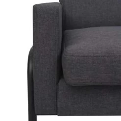 VidaXL Fauteuil Staal En Stof Donkergrijs -Buitenmeubelen Verkoop b5bb20a049e140588f02243873f33080