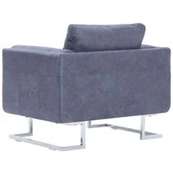 VidaXL Fauteuil Kubus Kunstsuède Grijs 9 VidaXL Fauteuil Kubus Kunstsuède Grijs -Buitenmeubelen Verkoop bae6328229f04d1ab88b57e96fdb6949