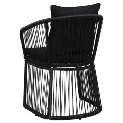 VidaXL Tuinstoelen 2 St Met Kussens PVC-rattan Zwart -Buitenmeubelen Verkoop bd4f7a4e89d147a9820e758f2c92cacf
