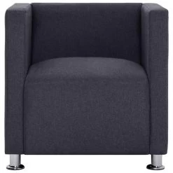 VidaXL Fauteuil Kubus Stof Donkergrijs -Buitenmeubelen Verkoop c16bde3aef9346d5866e42d871f4429b