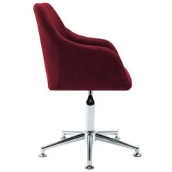 VidaXL Eetkamerstoelen Draaibaar 2 St Stof Wijnrood -Buitenmeubelen Verkoop c584bbc9ec1c4829ae610080a30e19b9