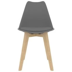 VidaXL Eetkamerstoelen 2 St Kunststof Grijs -Buitenmeubelen Verkoop c6e4a15fb56c4f3fa785b56b95584b64