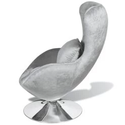 VidaXL Fauteuil Eivormig Zilver -Buitenmeubelen Verkoop c76f7baad19646c481e305e0aa79cbb1