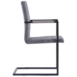 VidaXL Eetkamerstoelen 2 St Kunstleer Donkergrijs -Buitenmeubelen Verkoop d02a1dfd7dfb475691a7215bc20ab7cb