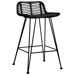 VidaXL Barstoelen 2 St Rattan Zwart -Buitenmeubelen Verkoop d32fe01881744e48a88a0c43ba304e9a