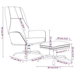 VidaXL Relaxstoel Met Voetenbank Fluweel Donkergrijs 9 VidaXL Relaxstoel Met Voetenbank Fluweel Donkergrijs -Buitenmeubelen Verkoop d40e578c71ce420bb1c4e3e5c56e5103